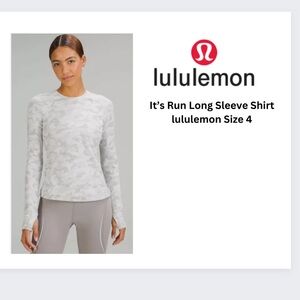 Lululemon It’ Run Long Sleeve Shirt